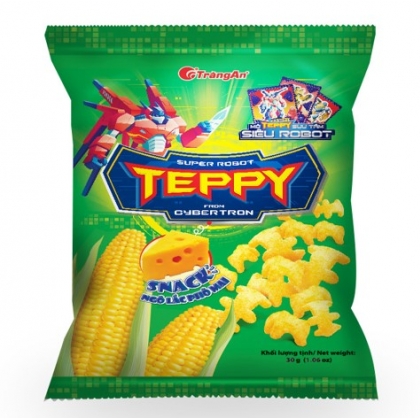 BÁNH SNACK TEPPY NGÔ LẮC PHÔ MAI 30g