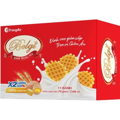 Bánh trứng sữa Belgi 76g